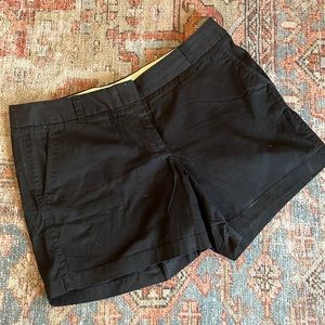 Black J. Crew Chino Shorts